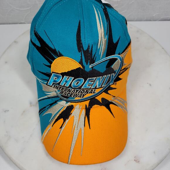 VTG Phoenix International Raceway Hat All Over 3D Blue Orange Dead Stock New - Picture 1 of 14